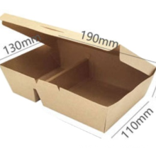 Wholesale disposable takeout food packaging PLA kraft paper lunch compostable box